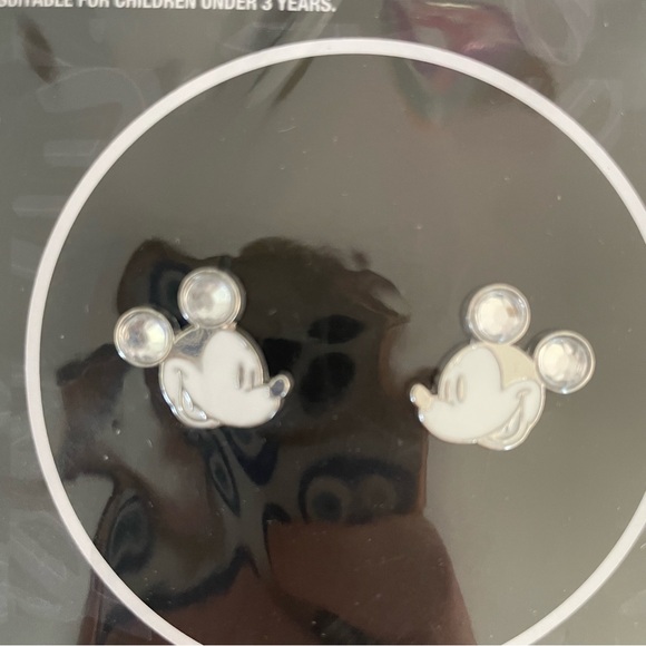 Disney MICKEY MOUSE 2024 Aldi Collab Mickey shaped Earrings set Limited … - Picture 7 of 8